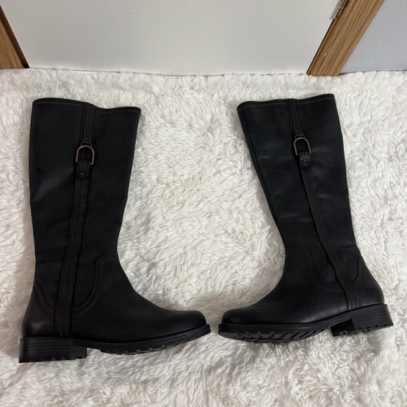 Clarks Black Over the Knee Boots Size 6 - Picture 9 of 13